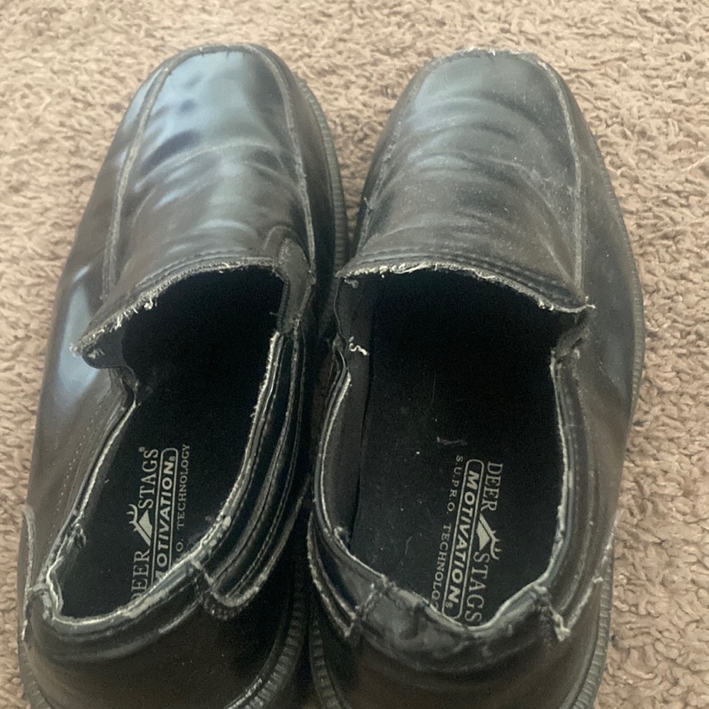 Men’s black dress shoes